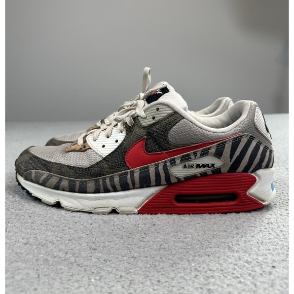 Nike Air Max 90 Tunnel Walk Shoes Men 14 Snake Leopard Print Sneakers DZ4839-001